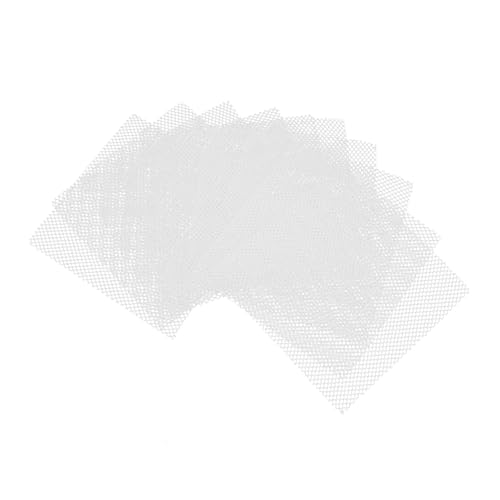LOLIPPYY 10 Stück Mesh Augennetz für Masken und Weißes Netzstoff für DIY Handwerk Fursuits Cosplay und Requisiten Atmungsaktiv und Langlebig von LOLIPPYY