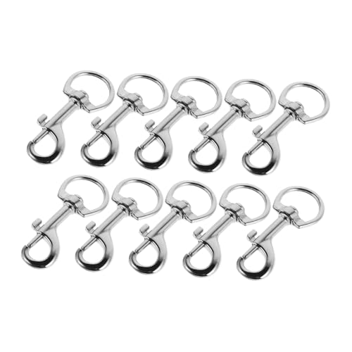 LOLIPPYY 10 Stück Robuste Schlüsselclips aus Zinklegierung mit Drehgelenk Schnellverschluss Karabinerhaken für Taschen Ketten Kleidungslinie Vielseitig Langlebig Elegant für Alltag und LOLIPPYY 10 Stück Robuste Schlüsselclips aus Zinklegierung mit Drehgelenk Schnellverschluss Karabinerhaken für Taschen Ketten Kleidungslinie Vielseitig Langlebig Elegant für Alltag und von LOLIPPYY