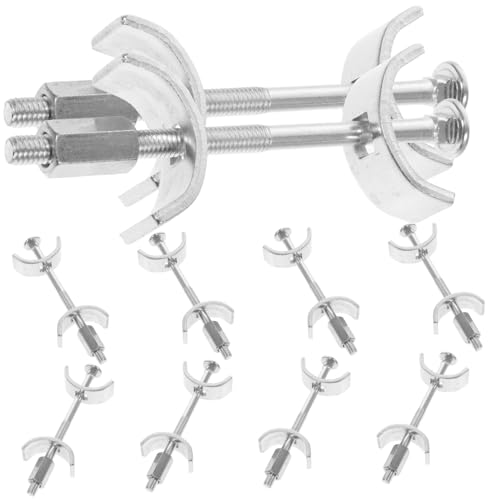LOLIPPYY 10 Stück Teiliges Arbeitsplattenverbinder aus Verzinktem Stahl Halbrunder Tischplatten Gelenkverbinder mit Hoher Stabilität für Sichere Küchenarbeitsflächenverbindung von LOLIPPYY