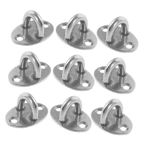 LOLIPPYY 10 Stück Teiliges Edelstahl Fensterhaken Schwerlast Pad Eye Plate Haken Rostfrei Wetterbeständig für Stabile Aufhängung und Einfache Montage zur Optimalen Raumnutzung LOLIPPYY 10 Stück Teiliges Edelstahl Fensterhaken Schwerlast Pad Eye Plate Haken Rostfrei Wetterbeständig für Stabile Aufhängung und Einfache Montage zur Optimalen Raumnutzung von LOLIPPYY
