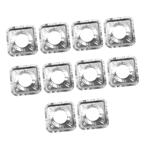 LOLIPPYY 10 Stück Teiliges Hitzebeständige Aluminiumfolie Herdplatten abdeckungen Ölresistente Schutzmatten für Gasherde Wiederverwendbare Quadratische Herdbrenner schoner Einfach zu LOLIPPYY 10 Stück Teiliges Hitzebeständige Aluminiumfolie Herdplatten abdeckungen Ölresistente Schutzmatten für Gasherde Wiederverwendbare Quadratische Herdbrenner schoner Einfach zu von LOLIPPYY