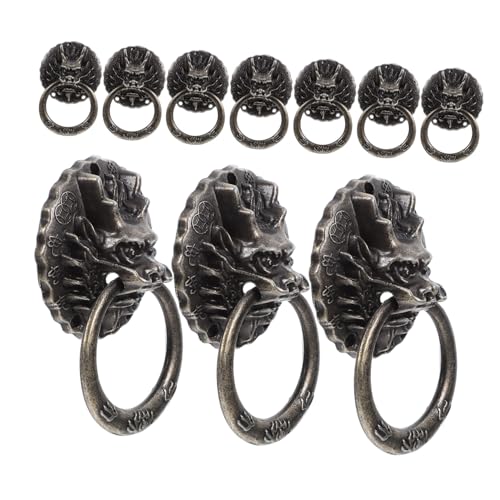 LOLIPPYY 10 Stück Teiliges Retro Schrankgriff aus Zinklegierung mit Drachenkopf Robust Einfach zu Montieren Kleine Möbelschubladen Küchenschrankgriffe für Vintage Einrichtung LOLIPPYY 10 Stück Teiliges Retro Schrankgriff aus Zinklegierung mit Drachenkopf Robust Einfach zu Montieren Kleine Möbelschubladen Küchenschrankgriffe für Vintage Einrichtung von LOLIPPYY