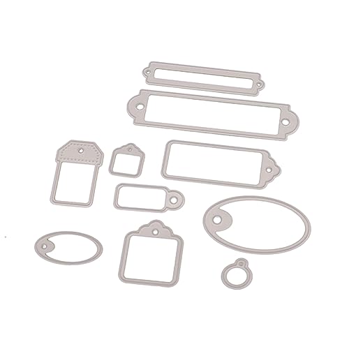 LOLIPPYY 10 Stück Teiliges Set Metall Stanzschablonen für Scrapbooking und DIY Karten Präzise Schneidewerkzeuge Kohlenstoffstahl für Kreative Bastelprojekte und Album Dekoration von LOLIPPYY
