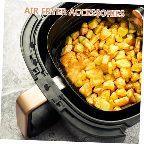 LOLIPPYY 10 Stück Teiliges Silikon Air Fryer Eckschutz Runde Dämpfer für Heißluftfritteusen Stoßdämpfende Schutzkappen für Air Fryer Zubehör Hitzebeständig Einfach zu Reinigen von LOLIPPYY