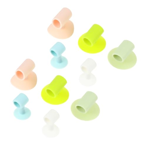 LOLIPPYY 10 Stück Teiliges Silikon Türstopper mit Saugnapf Punch Kollisions Türpuffer in Gemischten Farben Selbsthaftend Einfach zu Montieren für Wohnzimmer Schlafzimmer Küche und Büro von LOLIPPYY