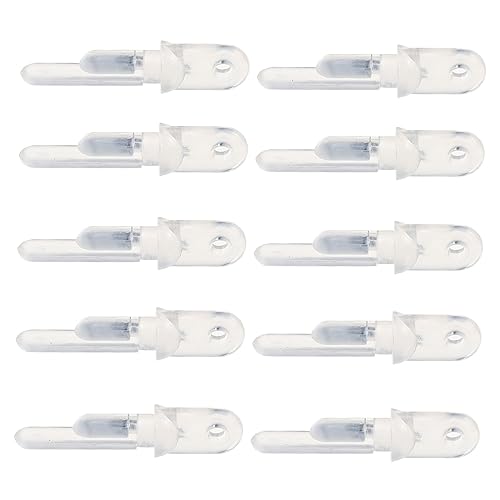 LOLIPPYY 10 Stück Teiliges Transparenter Jalousie Haken Langlebiges Blind Rod Hook Zubehör Sicherer Verbinder für Lamellen und Vorhangstangen Passend für Vertikale Jalousien von LOLIPPYY