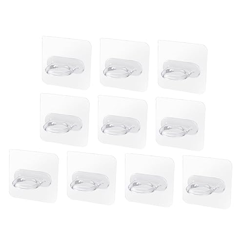 LOLIPPYY 10 Stück Teiliges Transparentes Selbstklebendes Aufbewahrungsregal mit Haken Vielseitiges Starkes Tragvermögen Installieren für Bad Küche Schlafzimmer und Balkon LOLIPPYY 10 Stück Teiliges Transparentes Selbstklebendes Aufbewahrungsregal mit Haken Vielseitiges Starkes Tragvermögen Installieren für Bad Küche Schlafzimmer und Balkon von LOLIPPYY