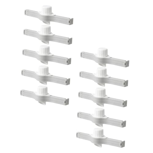 LOLIPPYY 10 Stück Teiliges Weiße Lebensmittel klammern aus PP Praktische Frischhalteclips zur Luftdichten Versiegelung von Snacks und Beuteln Vielseitig für Küche und Büro Geeignet LOLIPPYY 10 Stück Teiliges Weiße Lebensmittel klammern aus PP Praktische Frischhalteclips zur Luftdichten Versiegelung von Snacks und Beuteln Vielseitig für Küche und Büro Geeignet von LOLIPPYY