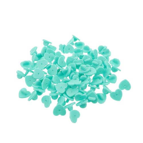 LOLIPPYY 100 Stück Herzförmige Gummi Pin Backs Brooch Keepers Anstecknadel Verschluss Praktisch Pastellgrün Für DIY Badge Zubehör LOLIPPYY 100 Stück Herzförmige Gummi Pin Backs Brooch Keepers Anstecknadel Verschluss Praktisch Pastellgrün Für DIY Badge Zubehör von LOLIPPYY
