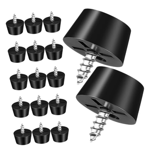 LOLIPPYY 100 Stück Runde PVC Möbelgleiter mit Schraubgewinde Rutschfeste Möbelbeine für Stühle Tische und Sofas Bodenschutz für Hartholz Kratzfeste Gummifüße Einfache von LOLIPPYY
