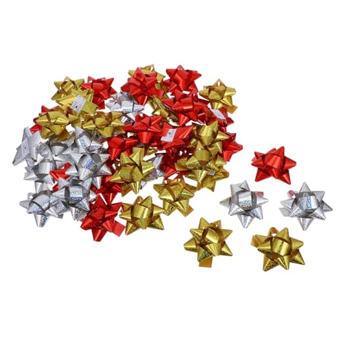 LOLIPPYY 100 Stück Selbstklebende Geschenkschleifen Bunte Reflektierende Geschenkbox Deko Pull Bows aus Pet für Weihnachten Geburtstag Verpackung LOLIPPYY 100 Stück Selbstklebende Geschenkschleifen Bunte Reflektierende Geschenkbox Deko Pull Bows aus Pet für Weihnachten Geburtstag Verpackung von LOLIPPYY