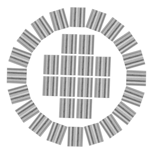 LOLIPPYY 100 Stück Teiliges Aluminium Crimphülsen Förmige Doppelöffnung Leichte Metallklemmen für Drahtseil Vielseitig zum Anheben Befestigen und Verbinden für Stabile Tragkraft LOLIPPYY 100 Stück Teiliges Aluminium Crimphülsen Förmige Doppelöffnung Leichte Metallklemmen für Drahtseil Vielseitig zum Anheben Befestigen und Verbinden für Stabile Tragkraft von LOLIPPYY