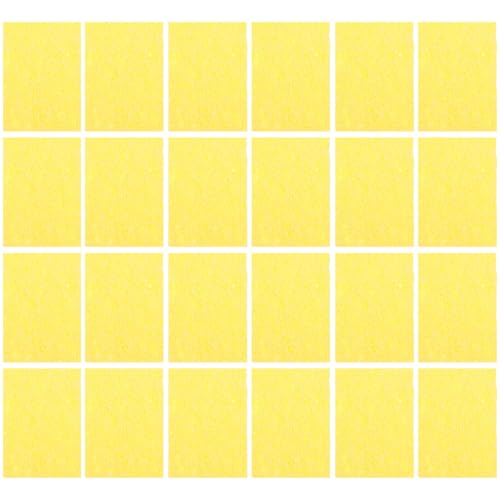 LOLIPPYY 100 Stück Teiliges Lötkolben Reinigungsschwamm Hochtemperaturbeständiger Lötspitzen Reiniger Schwamm Pad Saugstarker Pva Schwamm für Langlebige Lötkolbenspitzen und Vielseitige von LOLIPPYY