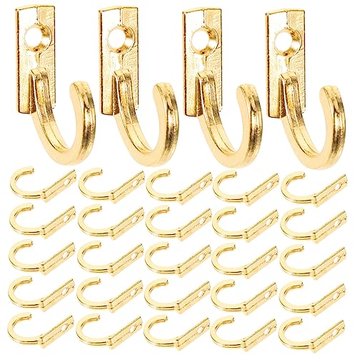LOLIPPYY 100 Stück Teiliges Mini Wandhaken aus Antike Einzelhaken mit Stabiler Schraubbefestigung Vielseitig für Hut Mantel Handtuch Bad Schlafzimmer Wohnzimmer Vintage Farbton von LOLIPPYY