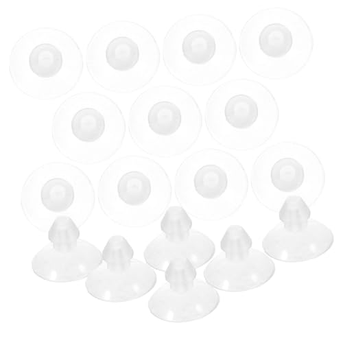 LOLIPPYY 100 Stück Transparente PVC Saugnäpfe Stark Haftend Vielseitig Einsetzbar für Glas Fenster Spiegel Kleine Saugnäpfe ohne Bohren Einfache Montage Langlebige Saugknöpfe für Haushalt von LOLIPPYY