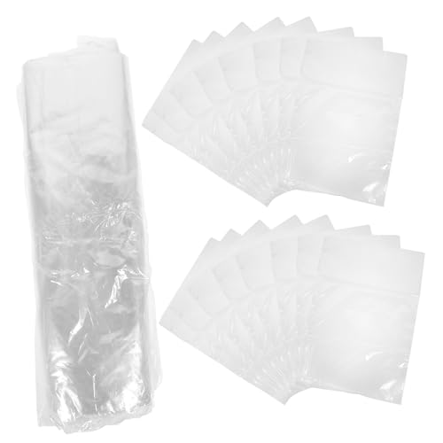 LOLIPPYY 100 Stück Transparente PVC Schrumpffolie Beutel Heat Shrink Wrap Taschen für Flaschen Schuhe Kerzen und DIY Verpackung Hitzeaktivierbar Vielseitig Einsetzbar von LOLIPPYY