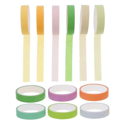 LOLIPPYY 12 Rollen Washi Tape in Lavendel und Selbstklebendes Reißfestes Bastelband für DIY Scrapbooking Planer Tagebuch Geschenkverpackung Vielseitig und Rückstandslos Entfernbar von LOLIPPYY