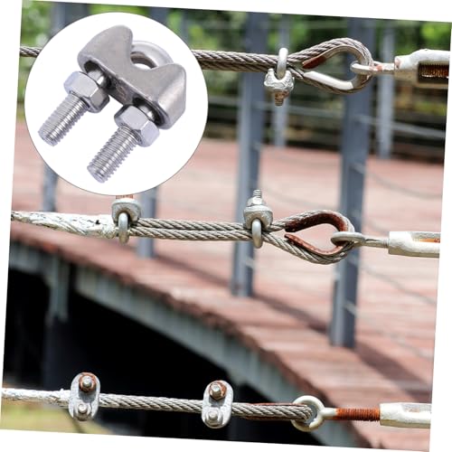 LOLIPPYY 12 Stück Teiliges Edelstahl Drahtseilklemmen Rostfreie Kabelschellen mit U schraube Kompakte Langlebige Drahtseilverbinder für Sichere Befestigung und Vielseitige Anwendung LOLIPPYY 12 Stück Teiliges Edelstahl Drahtseilklemmen Rostfreie Kabelschellen mit U schraube Kompakte Langlebige Drahtseilverbinder für Sichere Befestigung und Vielseitige Anwendung von LOLIPPYY