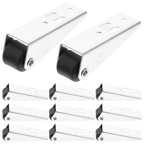 LOLIPPYY 12 Stück Teiliges Schiebetürrollen für Kleiderschrank Geräuscharme Umlenkrollen Halterung Robuste Pulley hardware für Ruhigen Lauf an Türschienen Geeignet für Vertikale und von LOLIPPYY