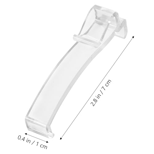 LOLIPPYY 12 Stück Teiliges Transparente Valance Clips Langlebige Gardinenklammern für Vertikale Jalousien Praktische Platzsparende Befestigung für Wohnzimmer Küchenfenster von LOLIPPYY