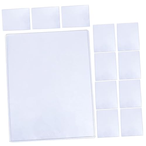 LOLIPPYY 12 Stück Teiliges Transparentes Fotoschutz Portable Fotohüllen Kratzfest Wasserabweisend Schützende Kartenhüllen für Ausweise Bilder Sammlerstücke Vielseitig Verwendbar von LOLIPPYY