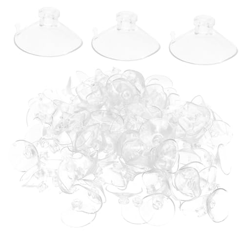 LOLIPPYY 150 Stück Saugnapf Haken für Glas Fenster Hochbelastbar Transparente Saugnäpfe zur Hochzeit Autodekoration und Blumenschmuck Schnell und Einfach zu Befestigen Multifunktional für von LOLIPPYY