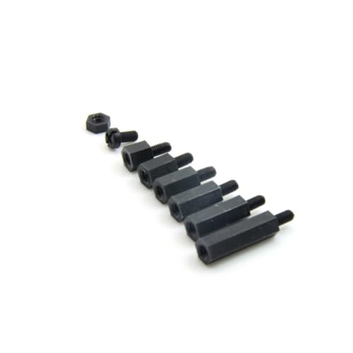 LOLIPPYY 180 Stück Teiliges Nylon Schrauben Mutter Abstandshalter Set Schwarz Kunststoff Zubehör für Elektronik Pcb Computer DIY Reparatur LOLIPPYY 180 Stück Teiliges Nylon Schrauben Mutter Abstandshalter Set Schwarz Kunststoff Zubehör für Elektronik Pcb Computer DIY Reparatur von LOLIPPYY