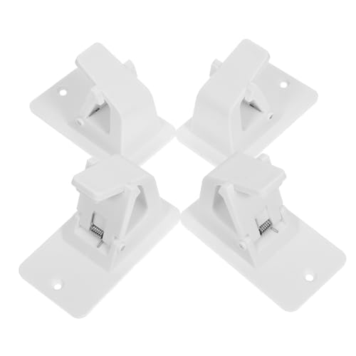 LOLIPPYY 2 Paare Schwerlast Vorhangstangenhalter Wandmontage Duschvorhang Halterung Badezimmer Gardinenhalter Robust Vielseitig für Wohnzimmer Schlafzimmer Baddekoration von LOLIPPYY