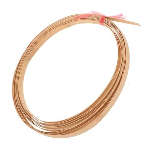 LOLIPPYY 2 Rollen Bambusstreifen Breit Natürliches DIY Bastelmaterial für Korbflechten Handwerk Möbelreparatur Dekoration Flechten Zubehör von LOLIPPYY