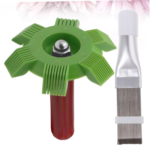 LOLIPPYY 2 STÜCK Teiliges Kondensatorlamellen kamm aus Edelstahl Praktische Bürste zur Reinigung von Klimaanlagen kühllamellen Leichtes Handliches Fin Comb Werkzeug für Zufällige Farbe LOLIPPYY 2 STÜCK Teiliges Kondensatorlamellen kamm aus Edelstahl Praktische Bürste zur Reinigung von Klimaanlagen kühllamellen Leichtes Handliches Fin Comb Werkzeug für Zufällige Farbe von LOLIPPYY