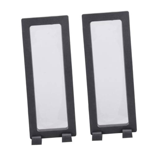 LOLIPPYY 2 Sätze Floating Frame Schmuckdisplay mit PE Folien Transparente Schwebende Vitrine Schwarzer Sockel für Medaillen Münzen Schmuckpräsentation von LOLIPPYY
