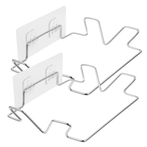 LOLIPPYY 2 Stck Teiliges Tragbares Müllsackhalter Edelstahl Müllbeutelhalter Wandhalterung für Küche Bad Garage Multifunktional Kompakt Platzsparend und Einfach zu Montieren von LOLIPPYY