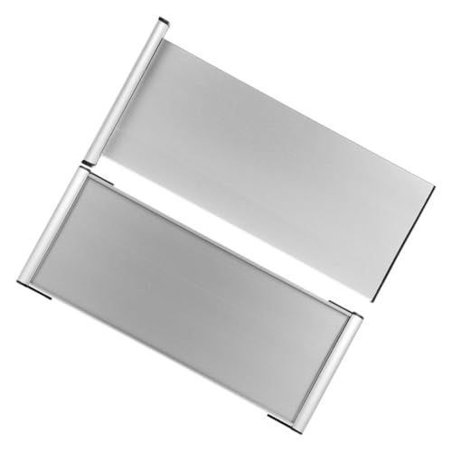 LOLIPPYY 2 Stück Aluminium Namensschildhalter Doppelseitig Wandmontage Türschild Büro Türschildhalter Elegantes Robustes Design aus Aluminiumlegierung Vielseitig für Büros und LOLIPPYY 2 Stück Aluminium Namensschildhalter Doppelseitig Wandmontage Türschild Büro Türschildhalter Elegantes Robustes Design aus Aluminiumlegierung Vielseitig für Büros und von LOLIPPYY