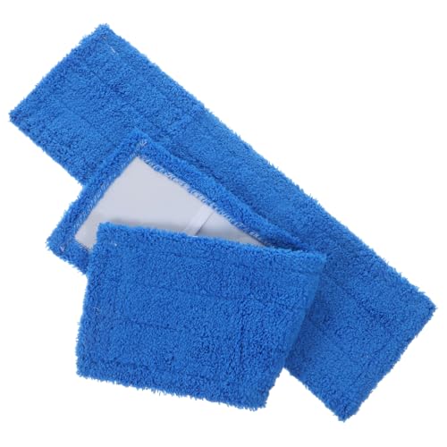 LOLIPPYY 2 Stück Bodenwischer Ersatzbezug Fleece Mop Pads Waschbare Wiederverwendbare Mikrofaser Ersatz Mopköpfe mit Starker Wasseraufnahme Kompatibel für Holzfliesen Marmorboden Reinigung von LOLIPPYY