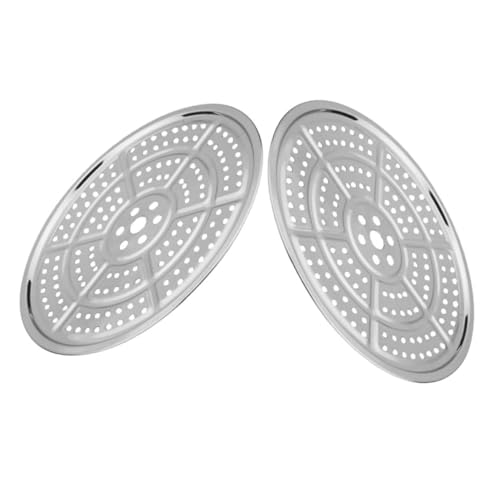 LOLIPPYY 2 Stück Edelstahl Dampfgarer Einsatz Rostfrei Robust Vielseitig für Gemüse und Speisen Einfach zu Reinigen für Haushalt Büro Restaurant Praktische Küchenhilfe von LOLIPPYY