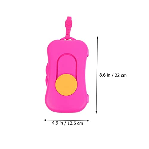 LOLIPPYY 2 Stück Feuchttuchspender Tragbarer Babyfeuchttücher Box mit Silikonknopf Babyfeuchttuchhalter Leicht und Robust Für Kinderwagen Reise Rosa Gelb von LOLIPPYY