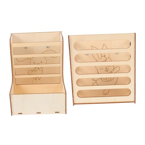LOLIPPYY 2 Stück Futterstation Feststehend Verschleißfeste Heuraufe für Kaninchen Meerschweinchen Kleines Futterhalter Zubehör für Kleintiere Langlebig und Platzsparend Sicheres Design von LOLIPPYY