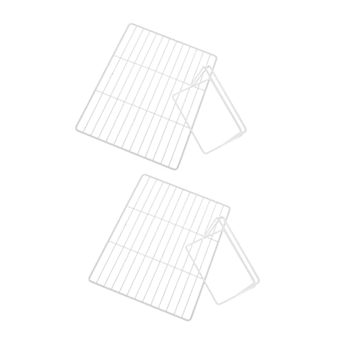 LOLIPPYY 2 Stück Gefrierfach Trennwand Metall Mesh Divider Kühlschrank Organizer Einstellbar Breit für Gefrierschrank Kühlschrank Wohnmobil Einfache Montage ohne Werkzeug von LOLIPPYY