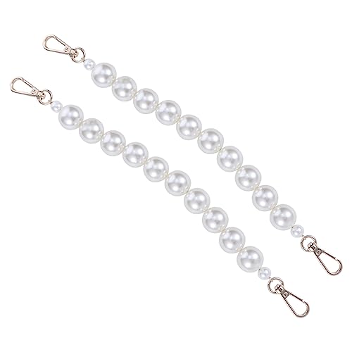 LOLIPPYY 2 Stück Handtaschenkette mit Perlen Kurzer Ersatzriemen mit Metallverschlüssen Vielseitiger Schulter Crossbody tragegurt für DIY Taschen und Handtaschen Hellgoldene Beschläge LOLIPPYY 2 Stück Handtaschenkette mit Perlen Kurzer Ersatzriemen mit Metallverschlüssen Vielseitiger Schulter Crossbody tragegurt für DIY Taschen und Handtaschen Hellgoldene Beschläge von LOLIPPYY