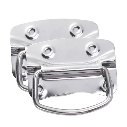 LOLIPPYY 2 Stück Klappbarer Industrie liftgriff aus Vernickeltem Eisen Robuster Aufsatzgriff für Kisten und Schränke Rostbeständig Einfach zu Montierender Zuggriff für Boxen und LOLIPPYY 2 Stück Klappbarer Industrie liftgriff aus Vernickeltem Eisen Robuster Aufsatzgriff für Kisten und Schränke Rostbeständig Einfach zu Montierender Zuggriff für Boxen und von LOLIPPYY