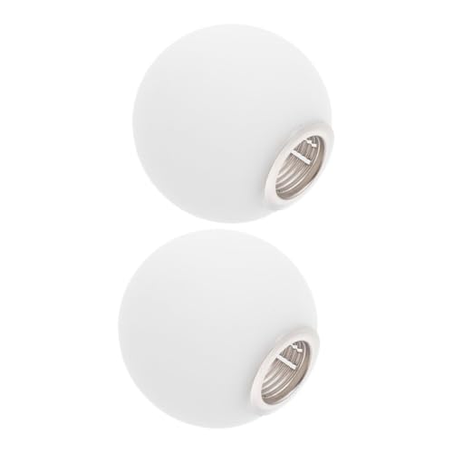 LOLIPPYY 2 Stück Milchweiße Glas Lampenschirme Kugelförmig Mattierte Ersatzkugeln für Decken und Hängeleuchten Bruchsicher Einfache Montage Weiches Licht für Wohnzimmer und Schlafzimmer LOLIPPYY 2 Stück Milchweiße Glas Lampenschirme Kugelförmig Mattierte Ersatzkugeln für Decken und Hängeleuchten Bruchsicher Einfache Montage Weiches Licht für Wohnzimmer und Schlafzimmer von LOLIPPYY