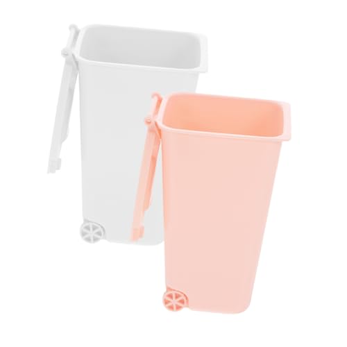LOLIPPYY 2 Stück Mini Tischmülleimer aus Robustem Vielseitiger Schreibtisch Organizer und Aufbewahrungsbox für Abfall und Kleinteile Dekorativ in Weiß und Rosa für Büro und Zuhause LOLIPPYY 2 Stück Mini Tischmülleimer aus Robustem Vielseitiger Schreibtisch Organizer und Aufbewahrungsbox für Abfall und Kleinteile Dekorativ in Weiß und Rosa für Büro und Zuhause von LOLIPPYY
