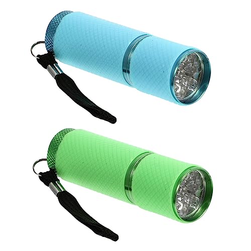 LOLIPPYY 2 Stück Nagelkunst Testlampe UV Taschenlampe zur Fluoreszenzidentifikation Tragbar und Stabil für Maniküre und Zuhause Grün und Blau LOLIPPYY 2 Stück Nagelkunst Testlampe UV Taschenlampe zur Fluoreszenzidentifikation Tragbar und Stabil für Maniküre und Zuhause Grün und Blau von LOLIPPYY