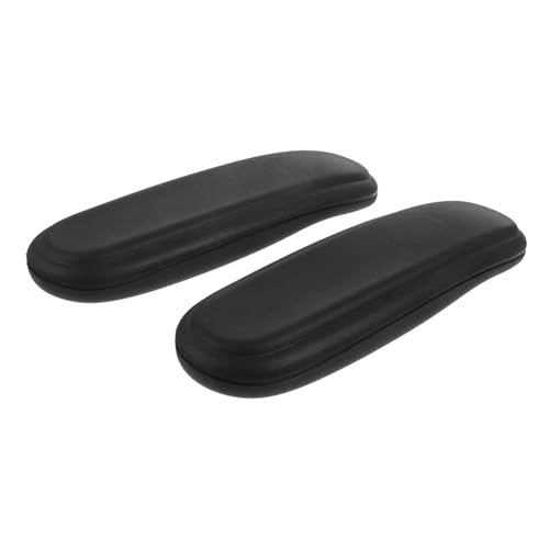 LOLIPPYY 2 Stück PU Leder Armlehnenpolster für Bürostuhl Weich Memory Foam Komfort Armlehnenauflage Ergonomisch für Gamingstuhl und Drehstuhl Geeignet von LOLIPPYY