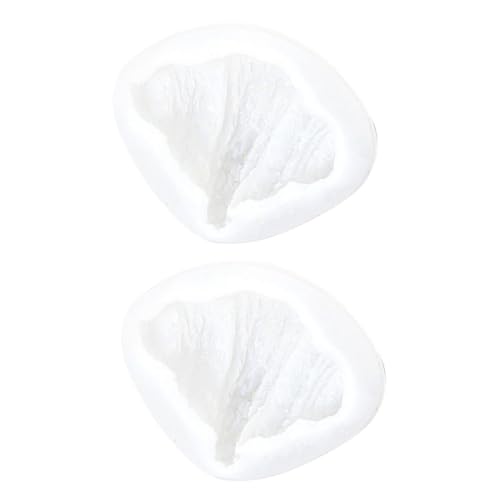 LOLIPPYY 2 Stück Silikon Fondant Form Croissant Backform Wiederverwendbar Hitzebeständig und Spülmaschinenfest Für Kuchen Schokolade Kerzen DIY Basteln Kompakt und Platzsparend von LOLIPPYY