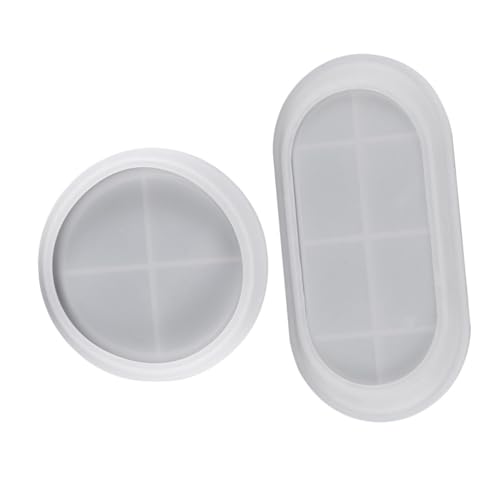 LOLIPPYY 2 Stück Silikonform DIY Oval Rund Tablett Gießform Epoxidharz Bastelform Langlebig Leicht zu Reinigen Kreativ Vielseitig Verwendbar LOLIPPYY 2 Stück Silikonform DIY Oval Rund Tablett Gießform Epoxidharz Bastelform Langlebig Leicht zu Reinigen Kreativ Vielseitig Verwendbar von LOLIPPYY