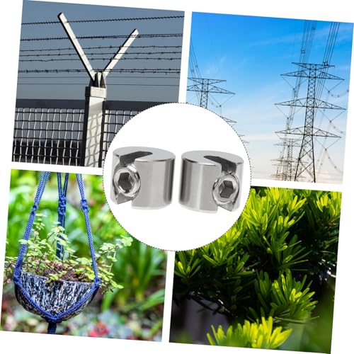 LOLIPPYY 2 Stück Teiliges Edelstahl Drahtseil klemmen Rostfreie Schraubklemme für Stahlseile Präzise Schlitzklemme mit Hoher Festigkeit Installieren Rutschfest und Stabil für Industrie und LOLIPPYY 2 Stück Teiliges Edelstahl Drahtseil klemmen Rostfreie Schraubklemme für Stahlseile Präzise Schlitzklemme mit Hoher Festigkeit Installieren Rutschfest und Stabil für Industrie und von LOLIPPYY