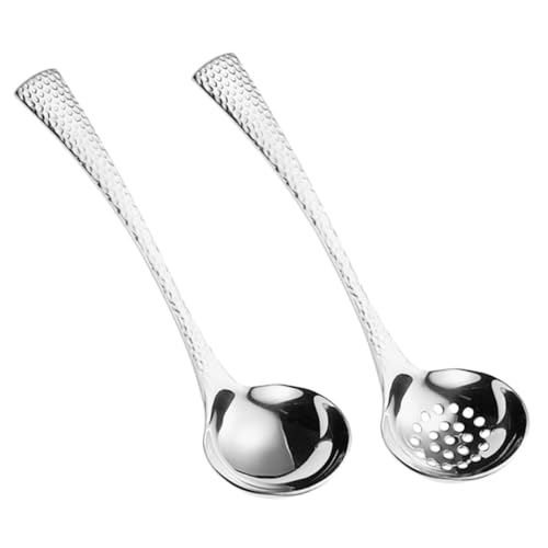 LOLIPPYY 2 Stück Teiliges Edelstahl Suppenkelle und Schöpflöffel Langlebig mit Langem Ergonomischem Griff zum Servieren von Suppe Nudeln Küchenutensil für Zuhause und Gastronomie LOLIPPYY 2 Stück Teiliges Edelstahl Suppenkelle und Schöpflöffel Langlebig mit Langem Ergonomischem Griff zum Servieren von Suppe Nudeln Küchenutensil für Zuhause und Gastronomie von LOLIPPYY