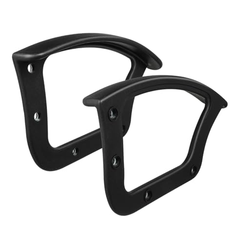 LOLIPPYY 2 Stück Teiliges Ersatz Bürostuhl Armlehnen Ringe aus Leichtem Kunststoff Passend Ergonomisch Geformt für Computer und Schreibtischstühle Praktische Armlehnenhalterung für Büro von LOLIPPYY