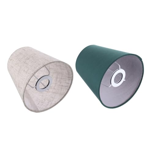 LOLIPPYY 2 Stück Teiliges Lampenschirme in Grün und Leinen Dekorative Lampenabdeckung mit Stabilem Metallgestell Geeignet für Kronleuchter Wand und Stehlampen Diffuse Beleuchtung für LOLIPPYY 2 Stück Teiliges Lampenschirme in Grün und Leinen Dekorative Lampenabdeckung mit Stabilem Metallgestell Geeignet für Kronleuchter Wand und Stehlampen Diffuse Beleuchtung für von LOLIPPYY